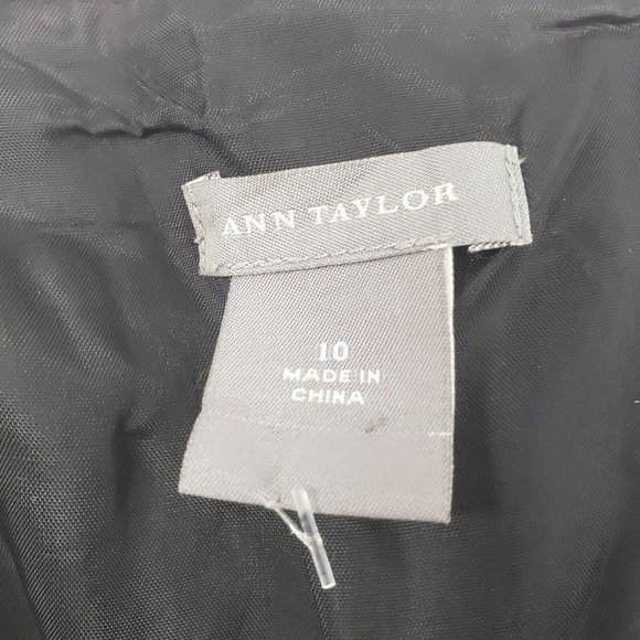 Ann Taylor Floral Embroidered Fit & Flare Dress - Picture 6 of 7